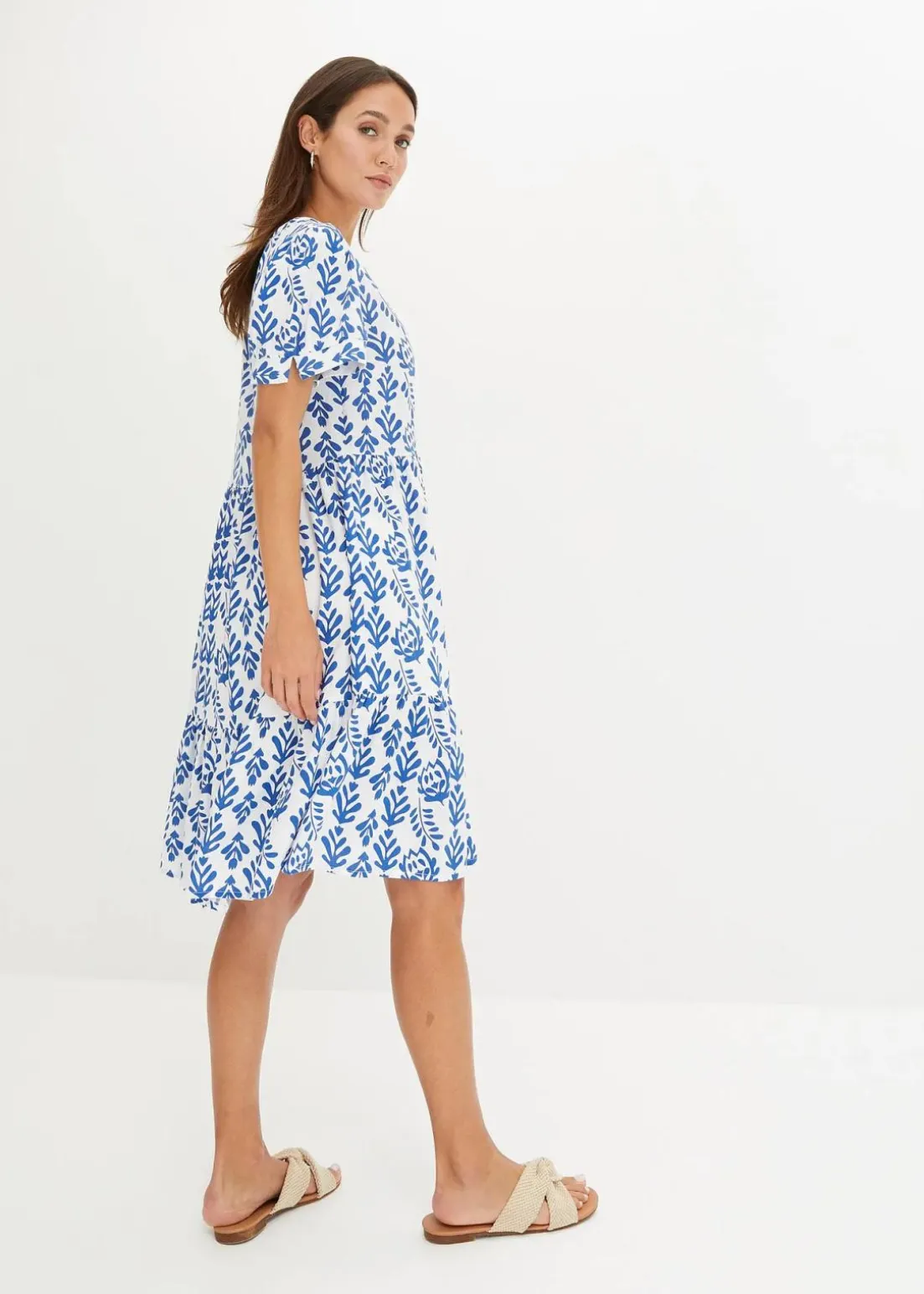 Tunika-Kleid aus reiner Viskose