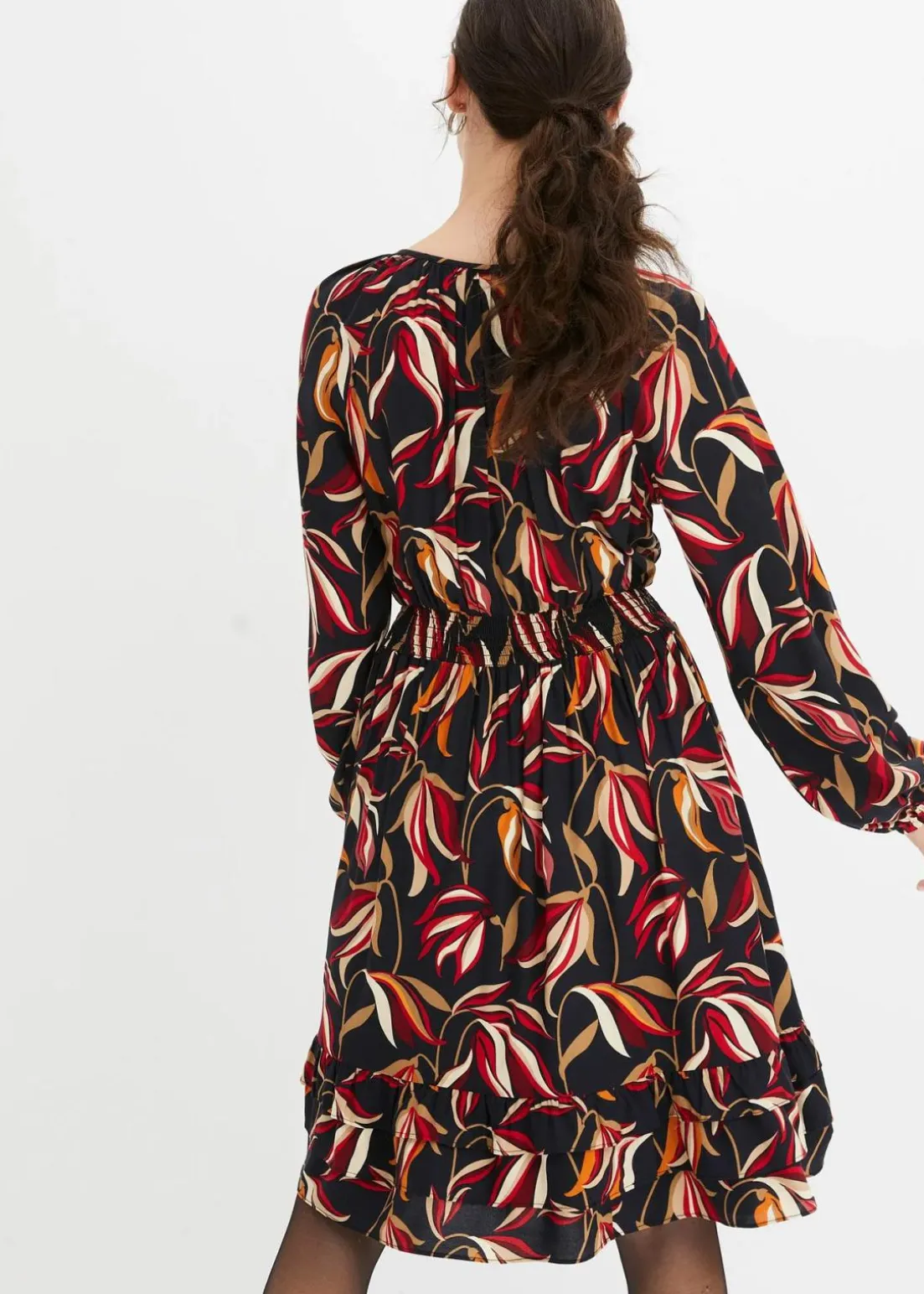 Tunika-Kleid aus reiner Viskose