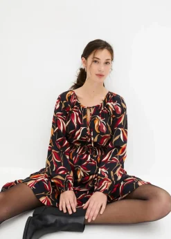 Tunika-Kleid aus reiner Viskose