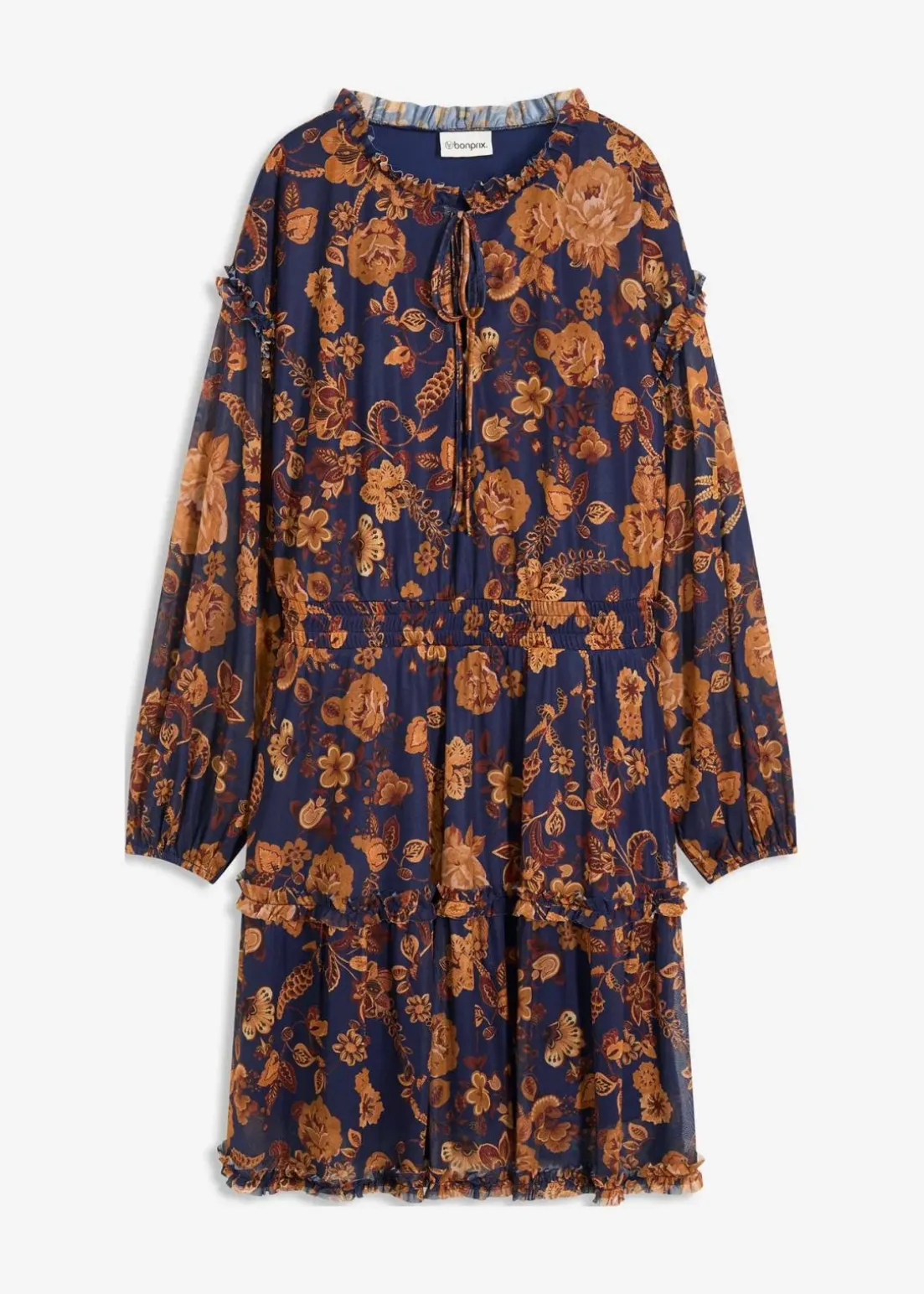 Tunika-Kleid aus softem Mesh