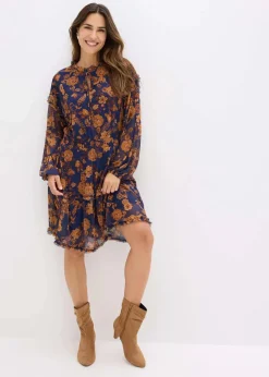 Tunika-Kleid aus softem Mesh