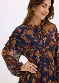 Tunika-Kleid aus softem Mesh