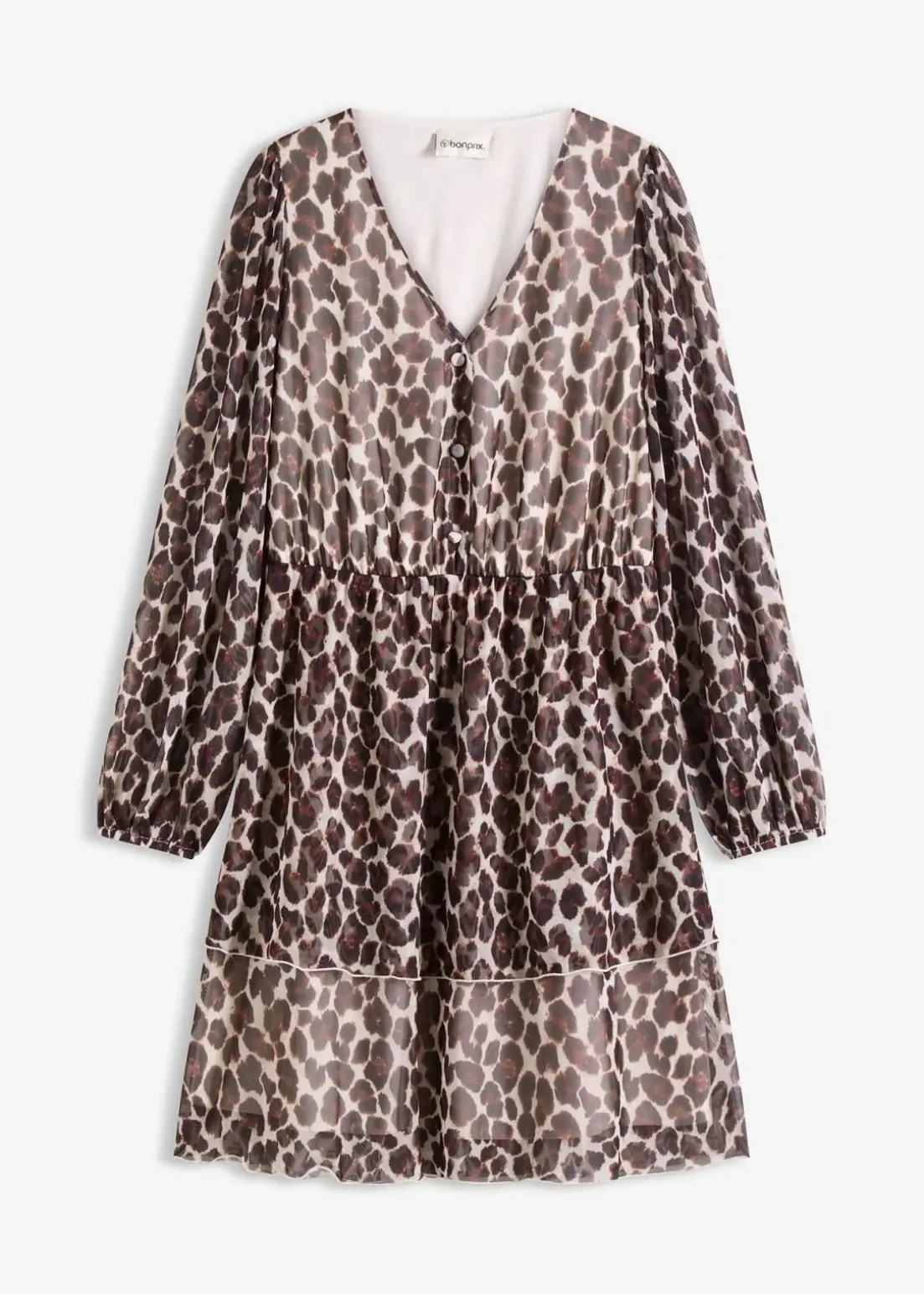 Tunika-Kleid aus softem Mesh