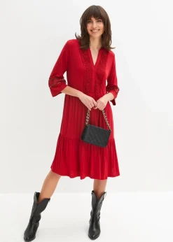 Tunika-Kleid aus softer Viskose