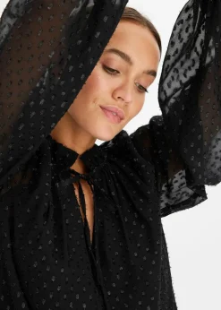 Tunika-Kleid mit Glitzereffekt