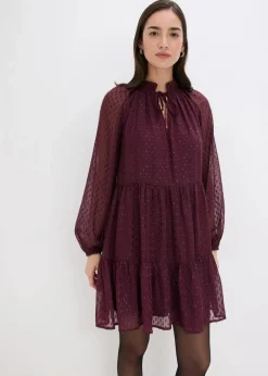 Tunika-Kleid mit Glitzereffekt