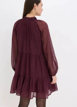 Tunika-Kleid mit Glitzereffekt