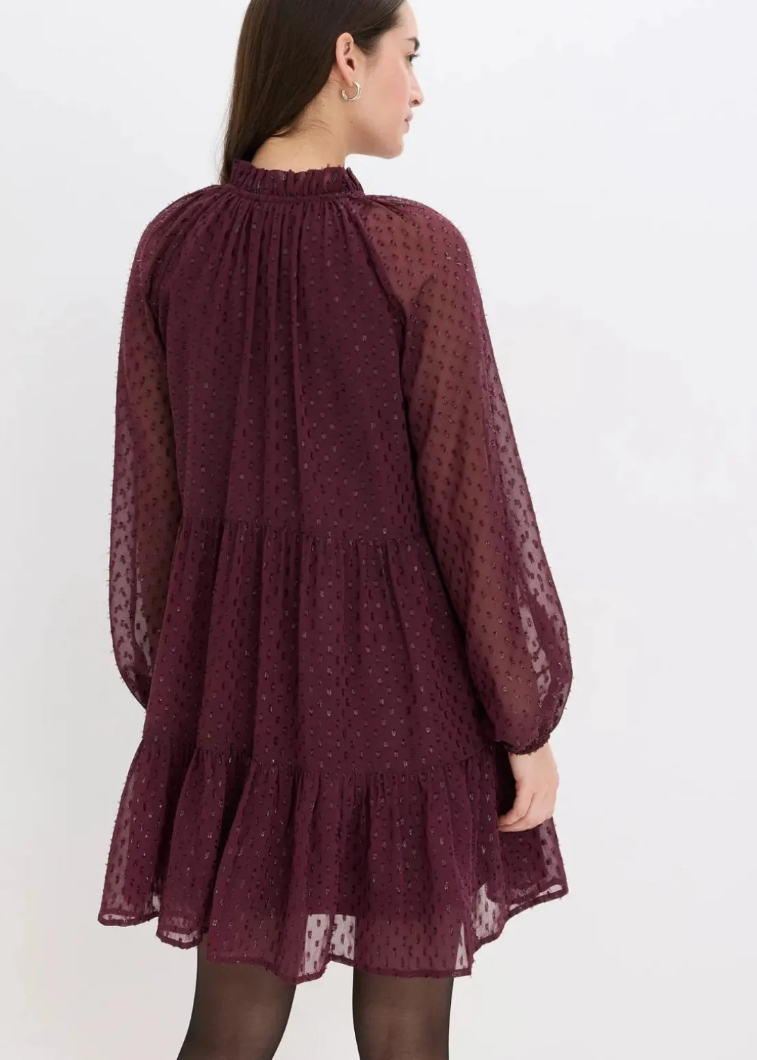 Tunika-Kleid mit Glitzereffekt