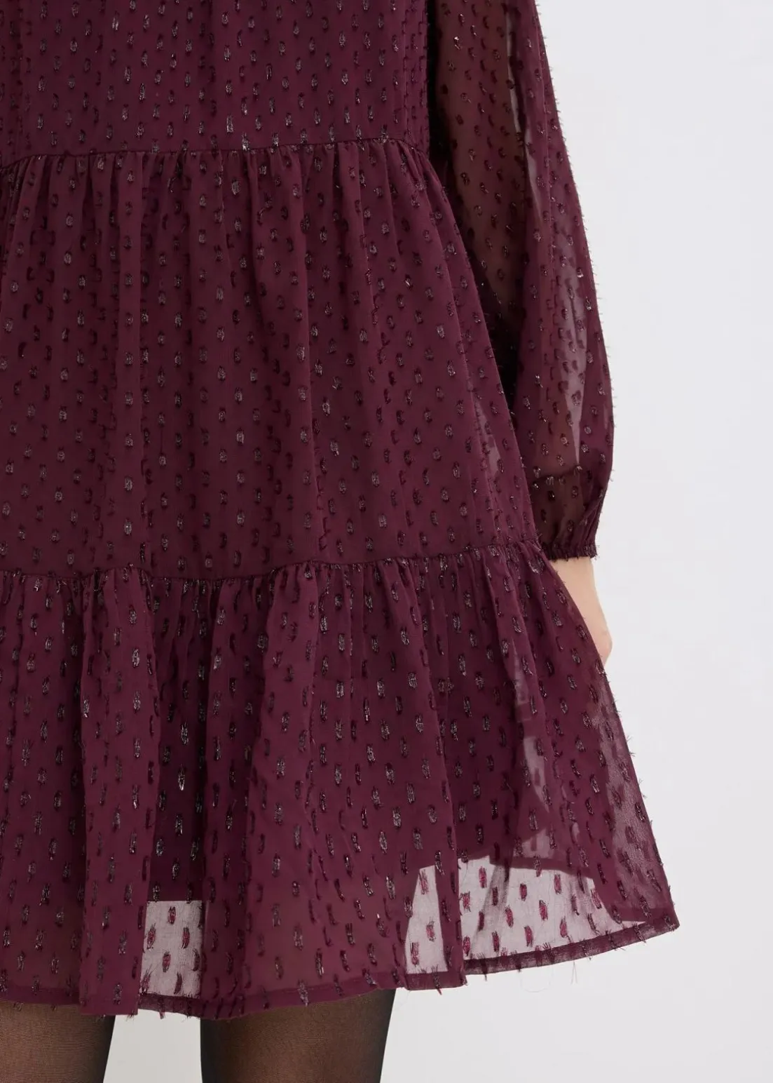 Tunika-Kleid mit Glitzereffekt