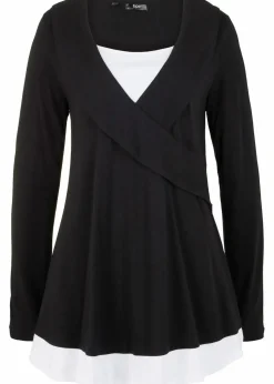 Tunika-Shirt aus Baumwoll-Viskose-Mix