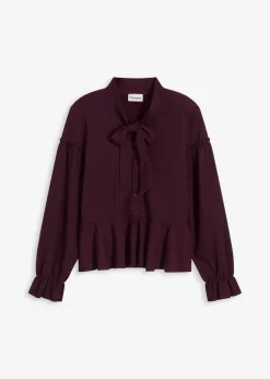 Tunika-Shirt aus strukturiertem Jersey