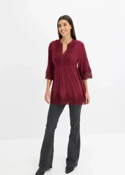 Tunika-Shirt aus Viskose