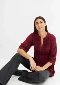 Tunika-Shirt aus Viskose