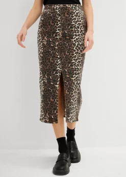 Twill-Rock aus Baumwolle mit Stretch