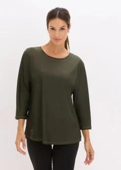 Ultrasoftes Funktionsshirt mit ¾ Ärmel, schnelltrocknend