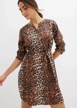 Umstands- und Stillblusenkleid aus fließender Viskose