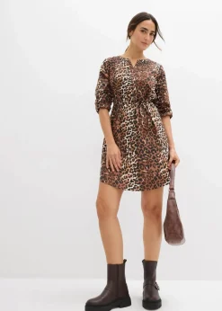 Umstands- und Stillblusenkleid aus fließender Viskose