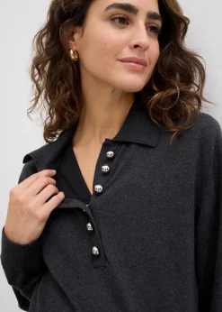 Umstands- und Stillkleid aus feingestrickter Bio-Baumwolle