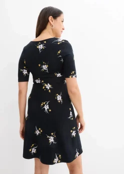 Umstands- und Stillkleid aus weicher Viskose