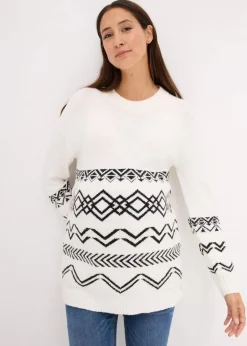 Umstands- und Stillpullover aus Baumwollmischgewebe