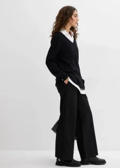 Umstands- und Stillset aus Pullover und ärmelloser Bluse aus Bio-Baumwolle