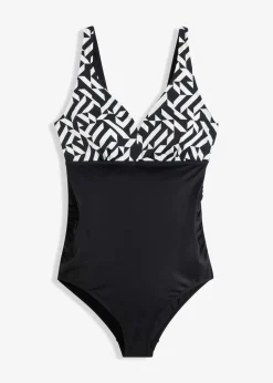 Umstandsbadeanzug mit V-Ausschnitt