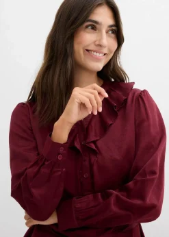 Umstands-Bluse aus weichem Satin