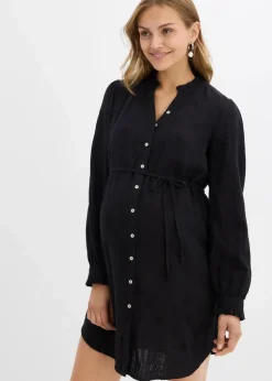 Umstandsblusenkleid aus weichem Baumwoll-Musselin