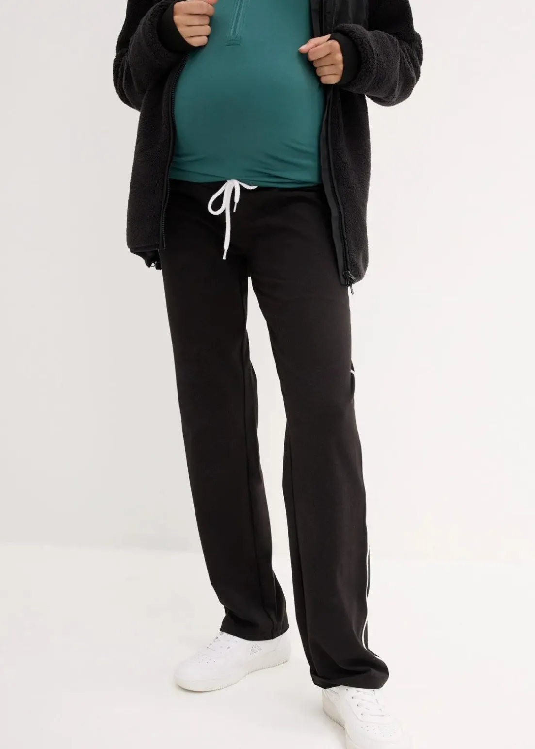 Umstandshosen aus Baumwoll-Jersey, Straight Leg (2er-Pack)