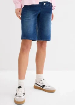 Umstandsjeans-Bermuda im Slim Fit