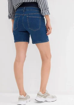 Umstandsjeansshorts aus Baumwoll- Stretchdenim