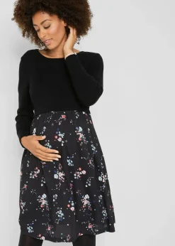 Umstandskleid aus Strick und Viskose