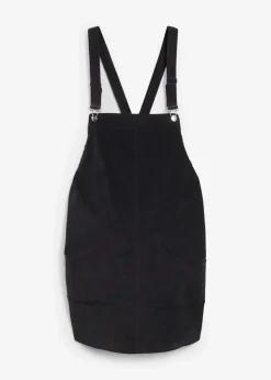 Umstands-Latzkleid aus Baumwoll-Cord mit Stretch