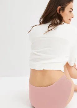 Umstandspanty mit Bio-Baumwolle und Spitze (3er Pack)