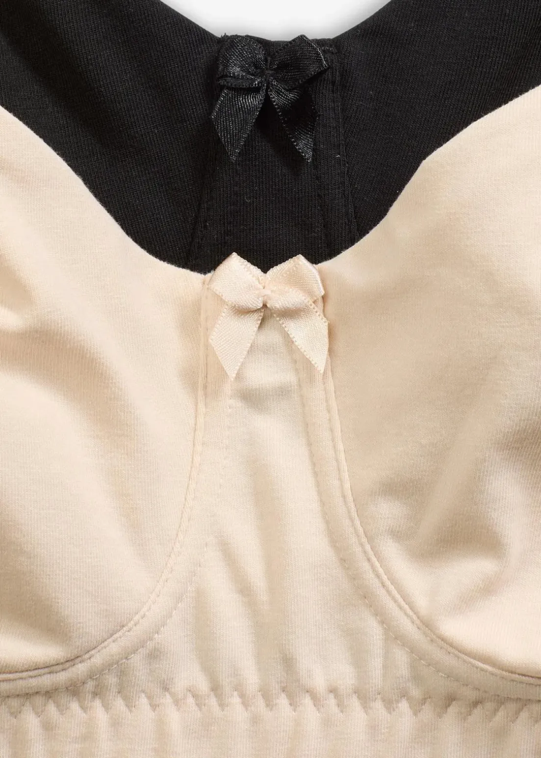 Ungepolsterter T-Shirt BH ohne Bügel mit Bio-Baumwolle (2er Pack)