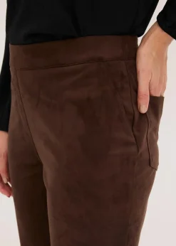 Velourslederimitat Flared Hose