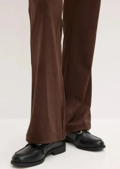 Velourslederimitat Flared Hose