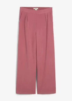 Verkürzte Hose aus weichem Viskose-Mix