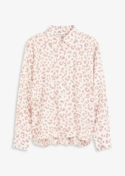 Viskose- Bluse mit Fledermausärmeln