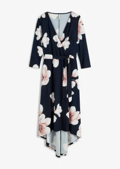 Vokuhila-Kleid aus Jersey mit Bindeband