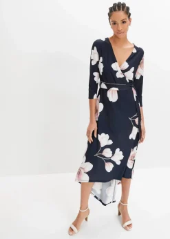 Vokuhila-Kleid aus Jersey mit Bindeband