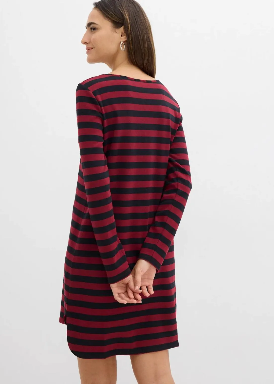 Vokuhila-Kleid aus schwerer reiner Baumwolle