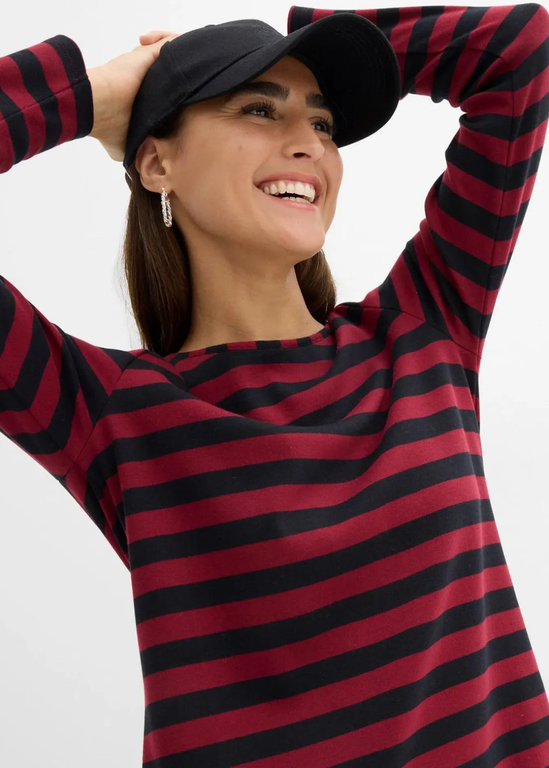 Vokuhila-Kleid aus schwerer reiner Baumwolle