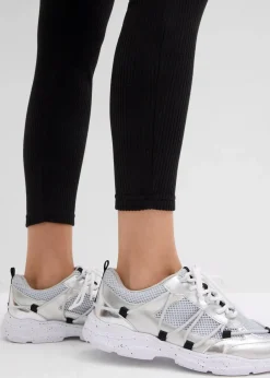 Warme gerippte Thermo-Leggings