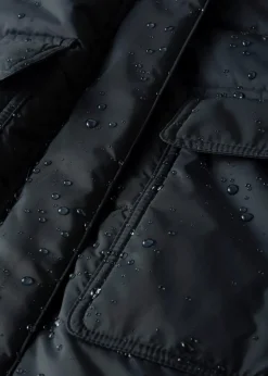 wasserabweisende Funktions-Longjacke in 2-in-1-Optik, gesteppt