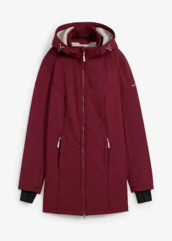 wasserabweisende Funktions-Softshell-Longjacke, Kuschelfleece