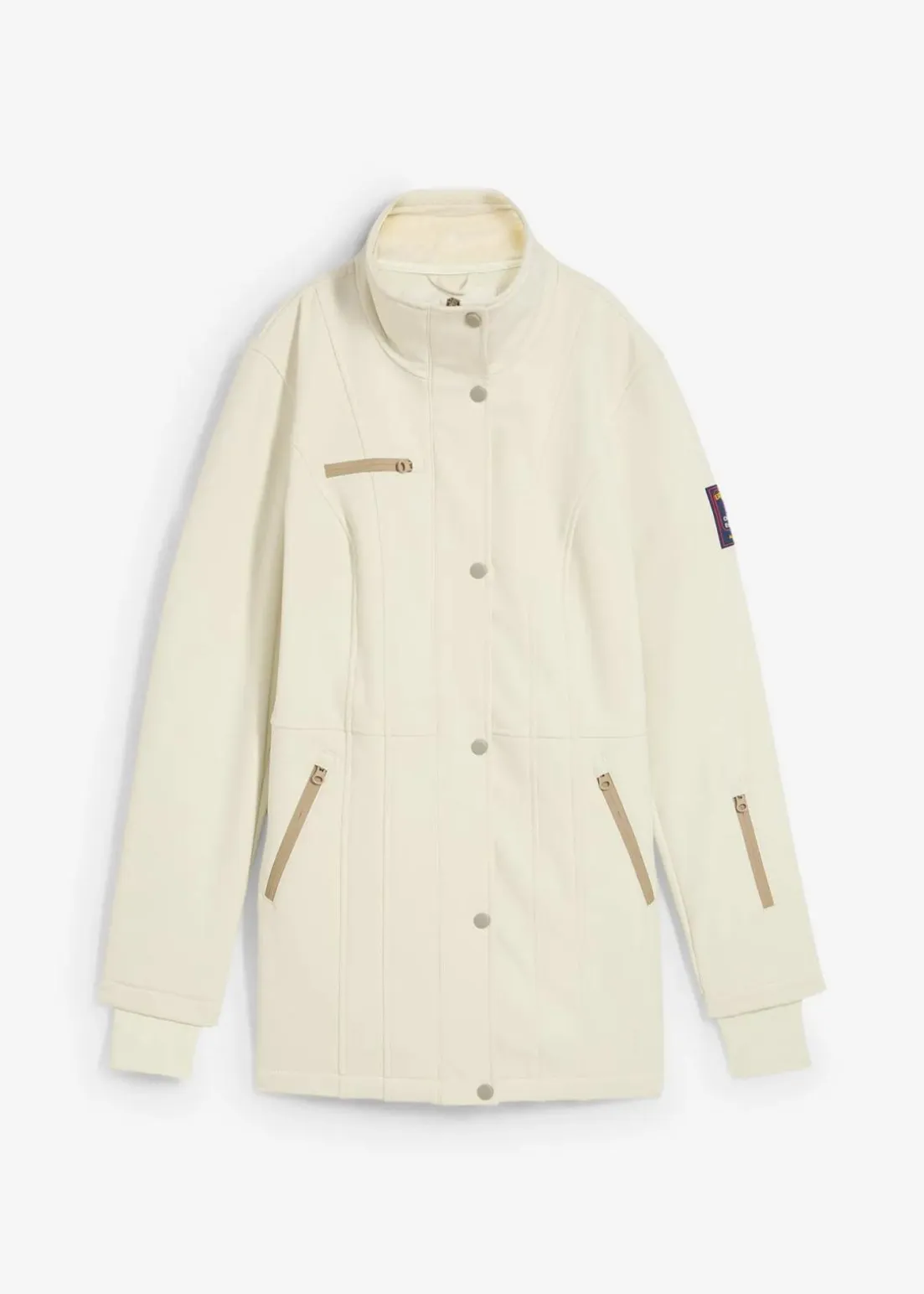 wasserabweisende Stretch-Softshell-Longjacke