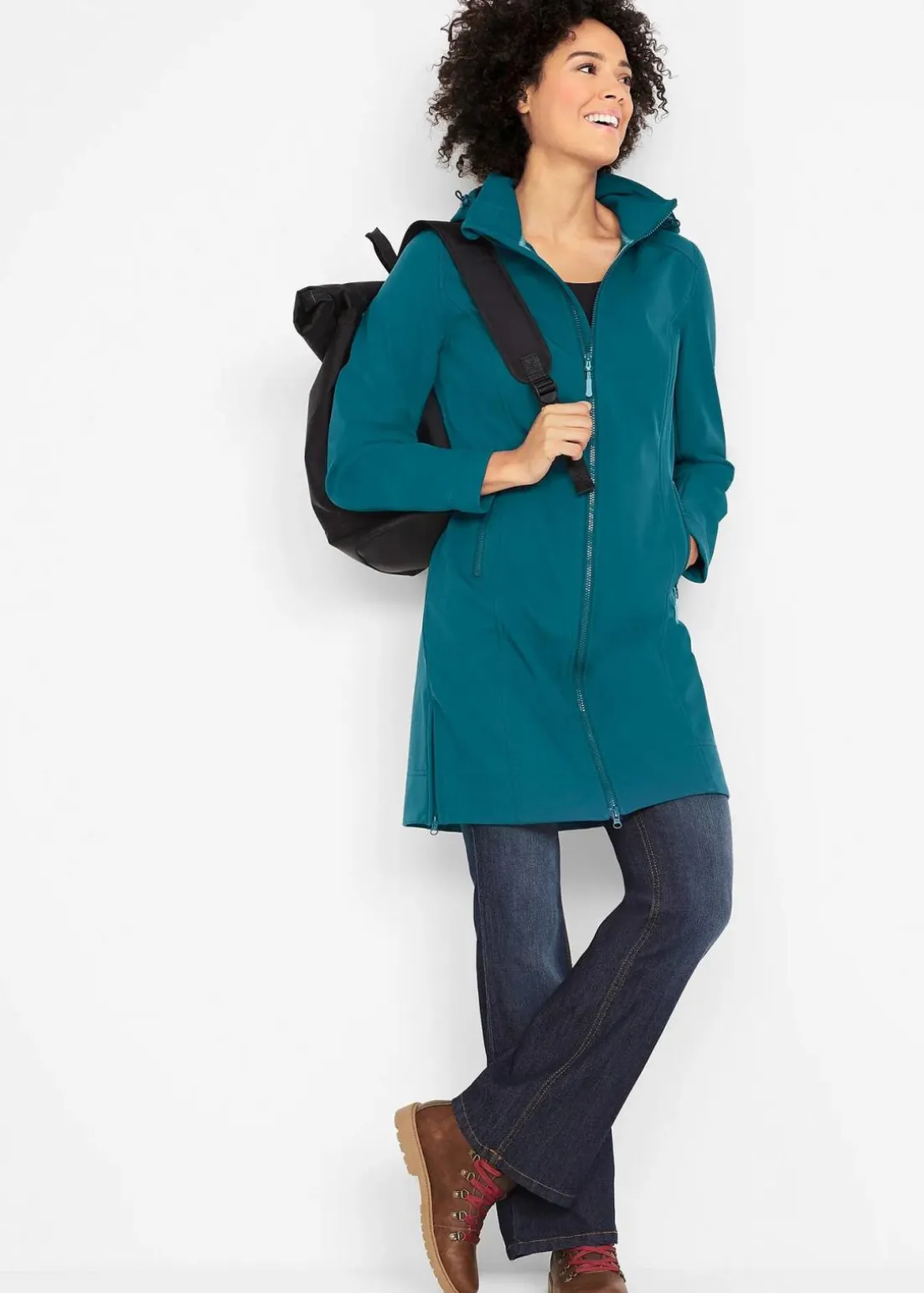 wasserabweisender Softshellmantel