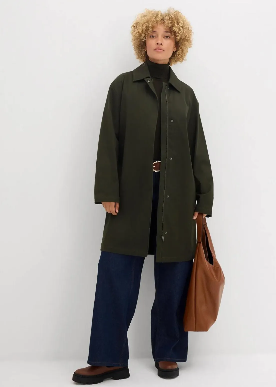 Wasserabweisender Trenchcoat, Oversized