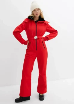 wasserabweisender, warmgefütterter Softshell-Skianzug